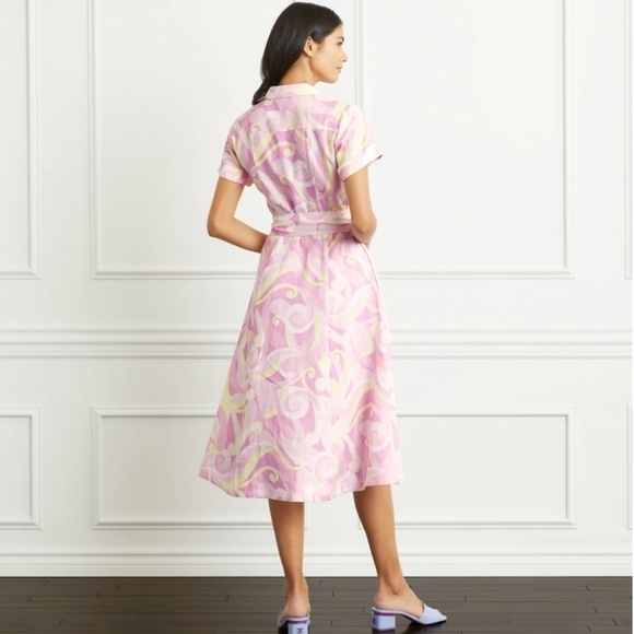 New! Hill House Home The Lily Dress in pink swirl size xxs - Picture 3 of 9